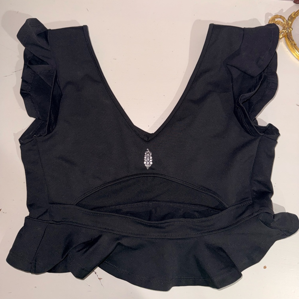 FREE PEOPLE Ruffle Workout Top - Picture 9 of 9